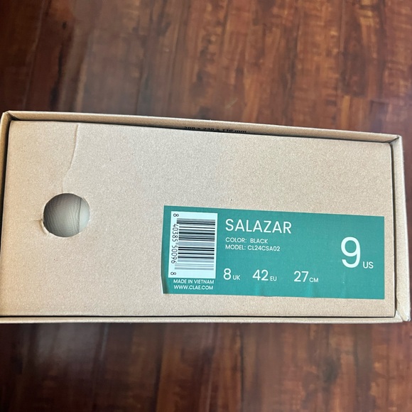 NIB Clae Salazar Black Sneakers - Picture 6 of 9